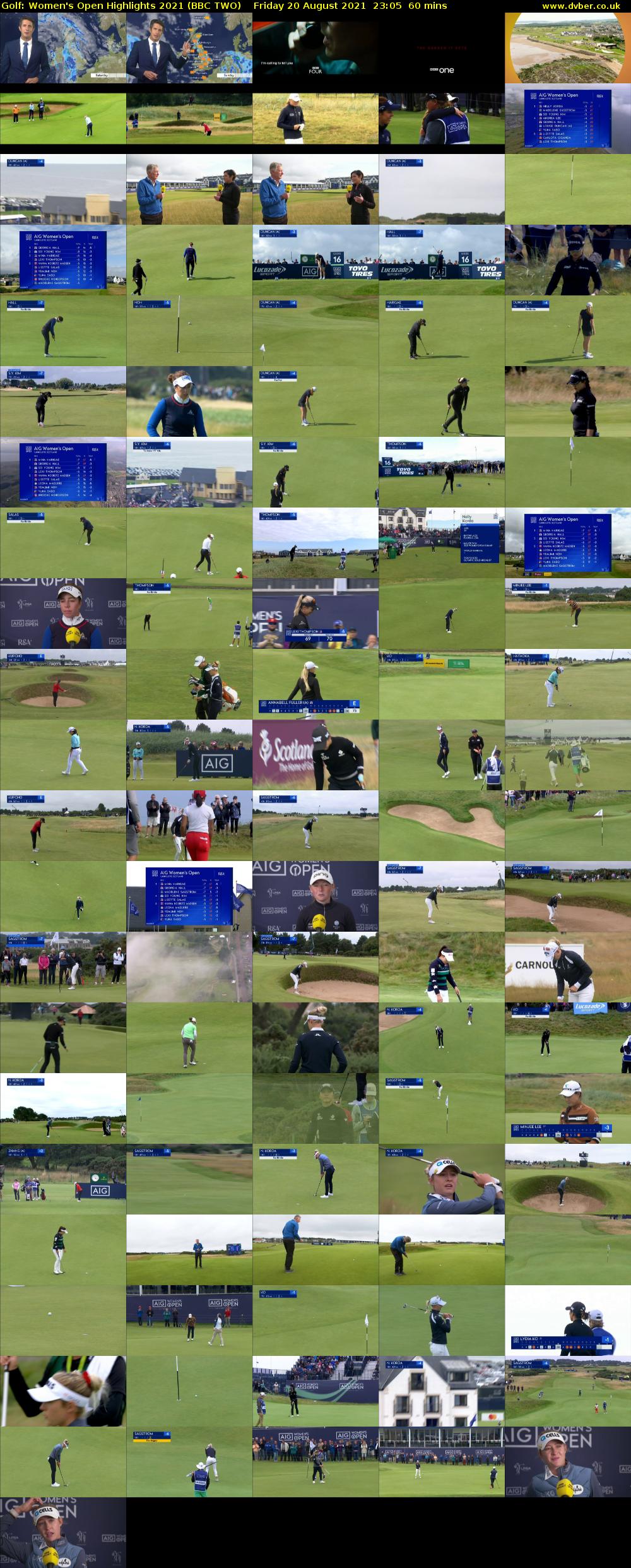 Golf: Women's Open Highlights 2021 (BBC TWO) Friday 20 August 2021 23:05 - 00:05