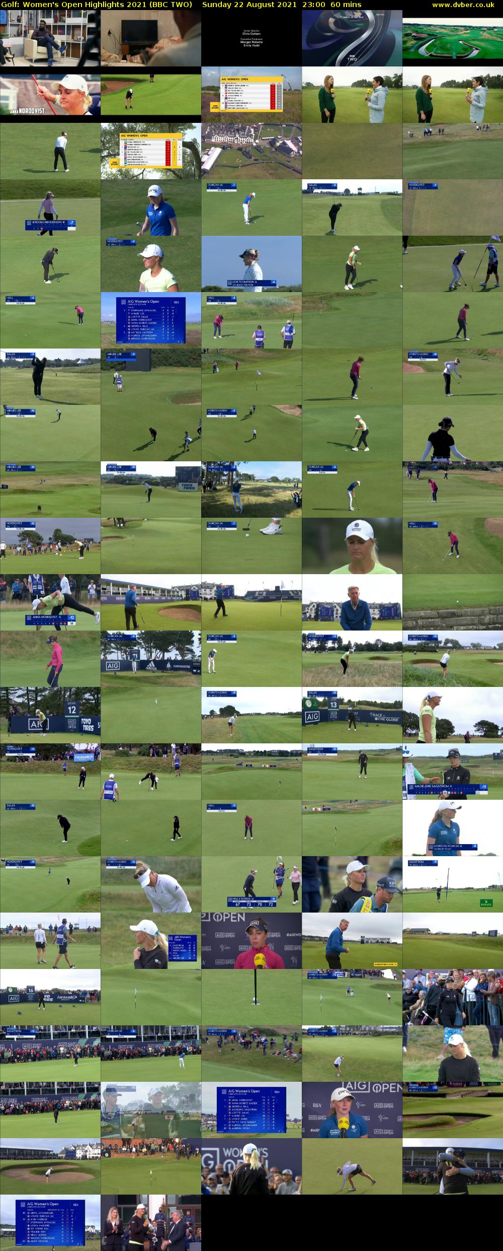 Golf: Women's Open Highlights 2021 (BBC TWO) Sunday 22 August 2021 23:00 - 00:00