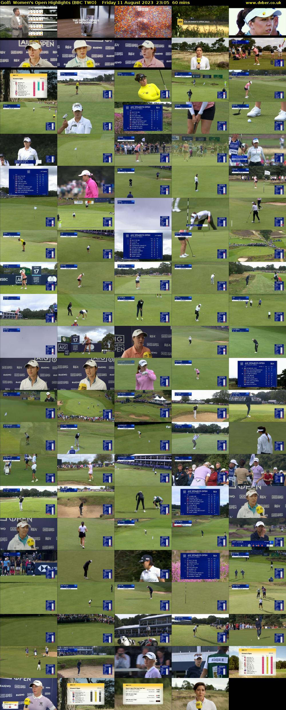 Golf: Women's Open Highlights (BBC TWO) Friday 11 August 2023 23:05 - 00:05