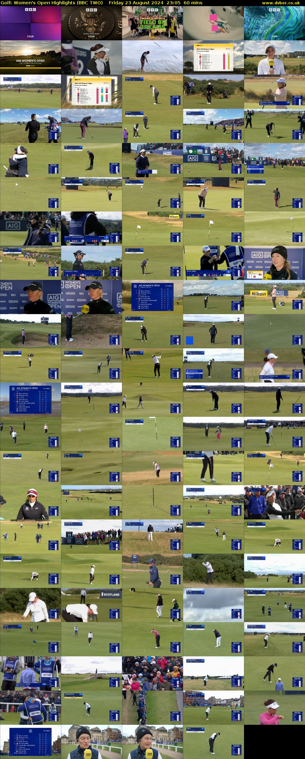Golf: Women's Open Highlights (BBC TWO) Friday 23 August 2024 23:05 - 00:05