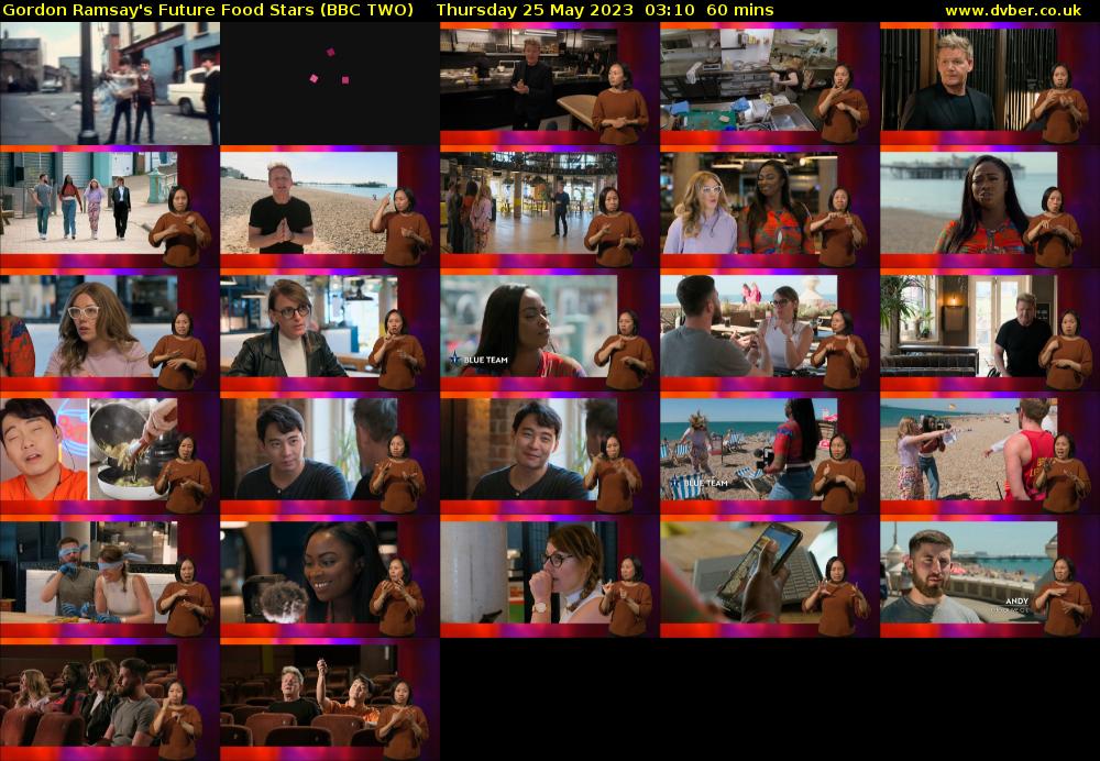 Gordon Ramsay's Future Food Stars (BBC TWO) Thursday 25 May 2023 03:10 - 04:10