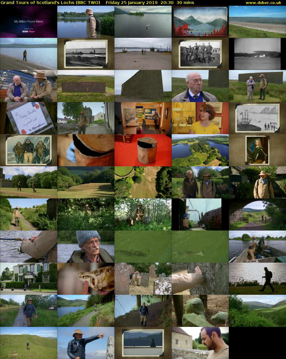 Grand Tours of Scotland's Lochs (BBC TWO) Friday 25 January 2019 20:30 - 21:00
