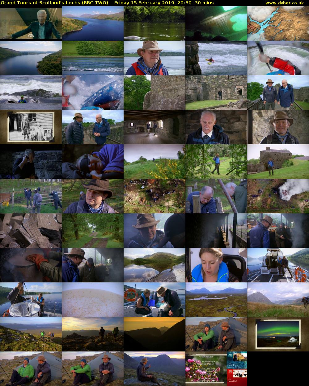 Grand Tours of Scotland's Lochs (BBC TWO) Friday 15 February 2019 20:30 - 21:00