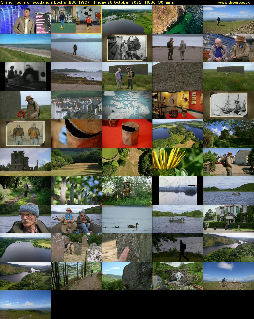 Grand Tours of Scotland's Lochs (BBC TWO) Friday 29 October 2021 19:30 - 20:00