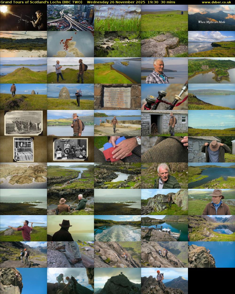 Grand Tours of Scotland's Lochs (BBC TWO) Wednesday 26 November 2025 19:30 - 20:00