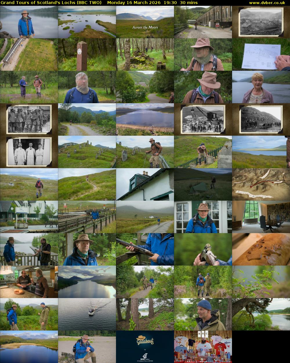 Grand Tours of Scotland's Lochs (BBC TWO) Monday 16 March 2026 19:30 - 20:00
