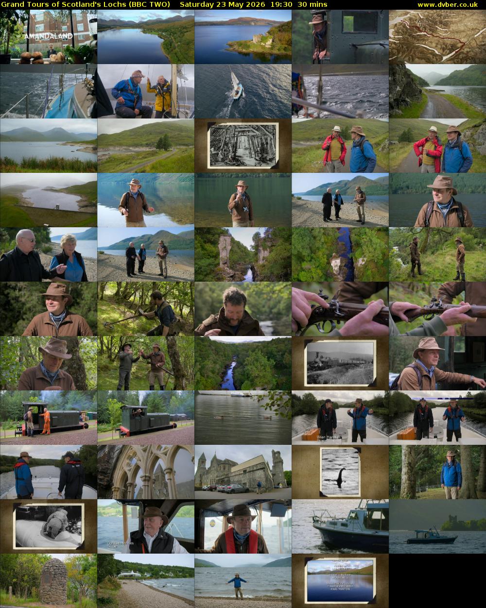 Grand Tours of Scotland's Lochs (BBC TWO) Saturday 23 May 2026 19:30 - 20:00