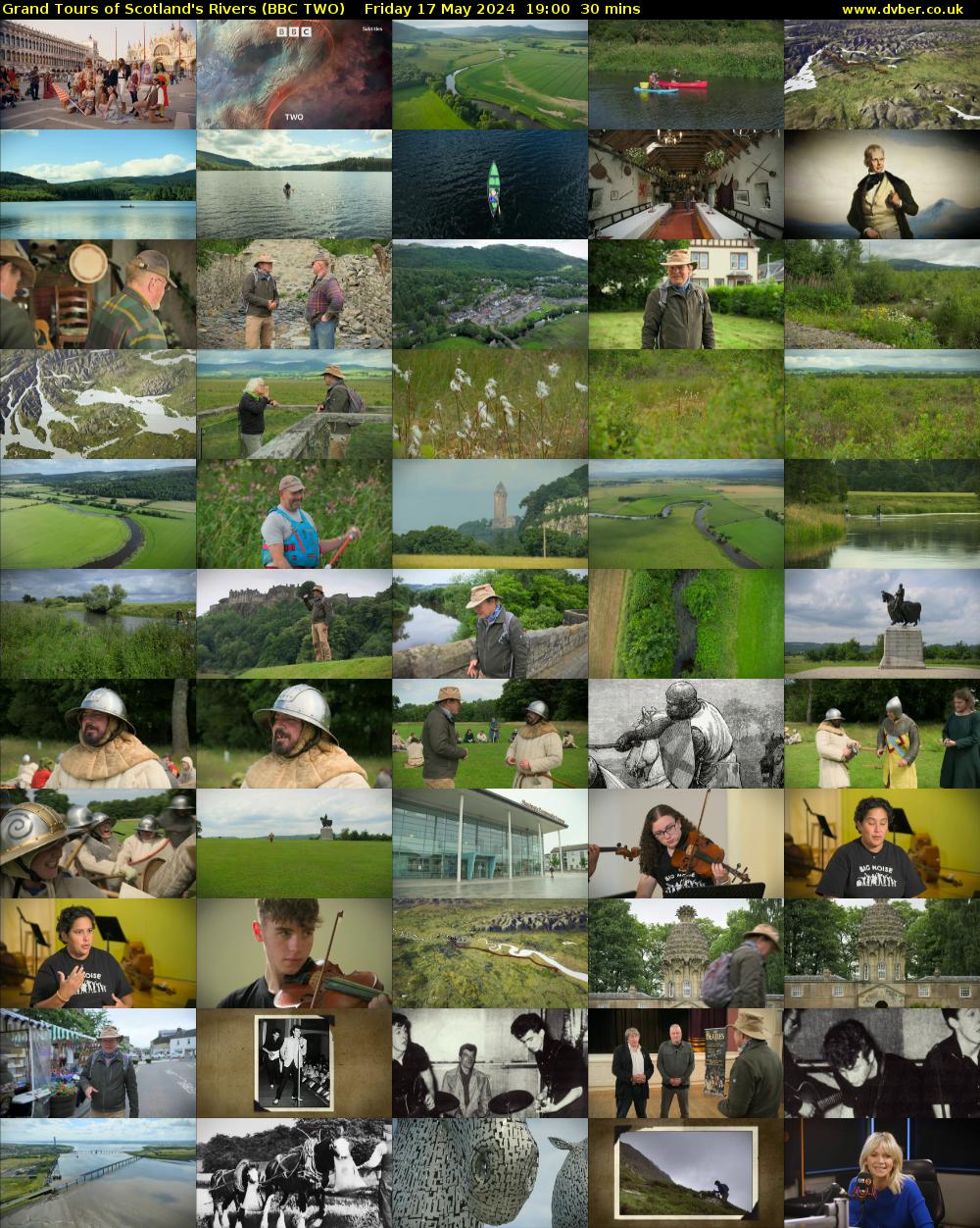 Grand Tours of Scotland's Rivers (BBC TWO) Friday 17 May 2024 19:00 - 19:30