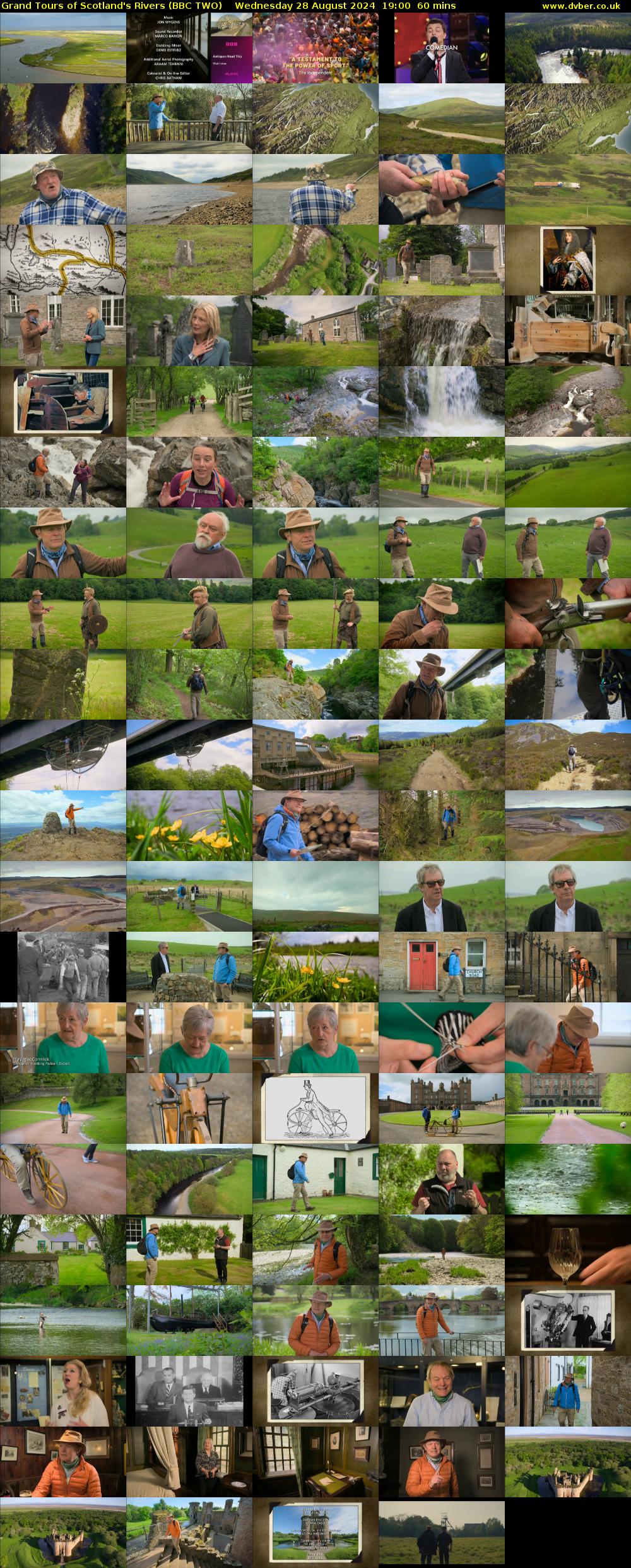 Grand Tours of Scotland's Rivers (BBC TWO) Wednesday 28 August 2024 19:00 - 20:00