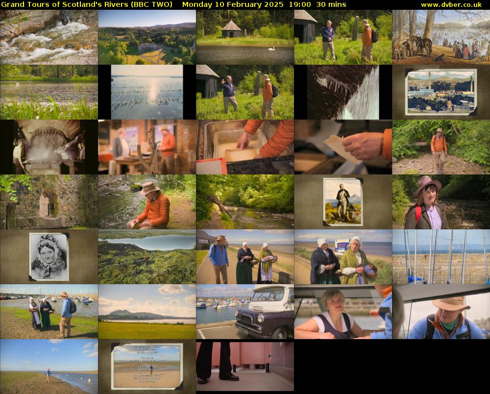 Grand Tours of Scotland's Rivers (BBC TWO) Monday 10 February 2025 19:00 - 19:30