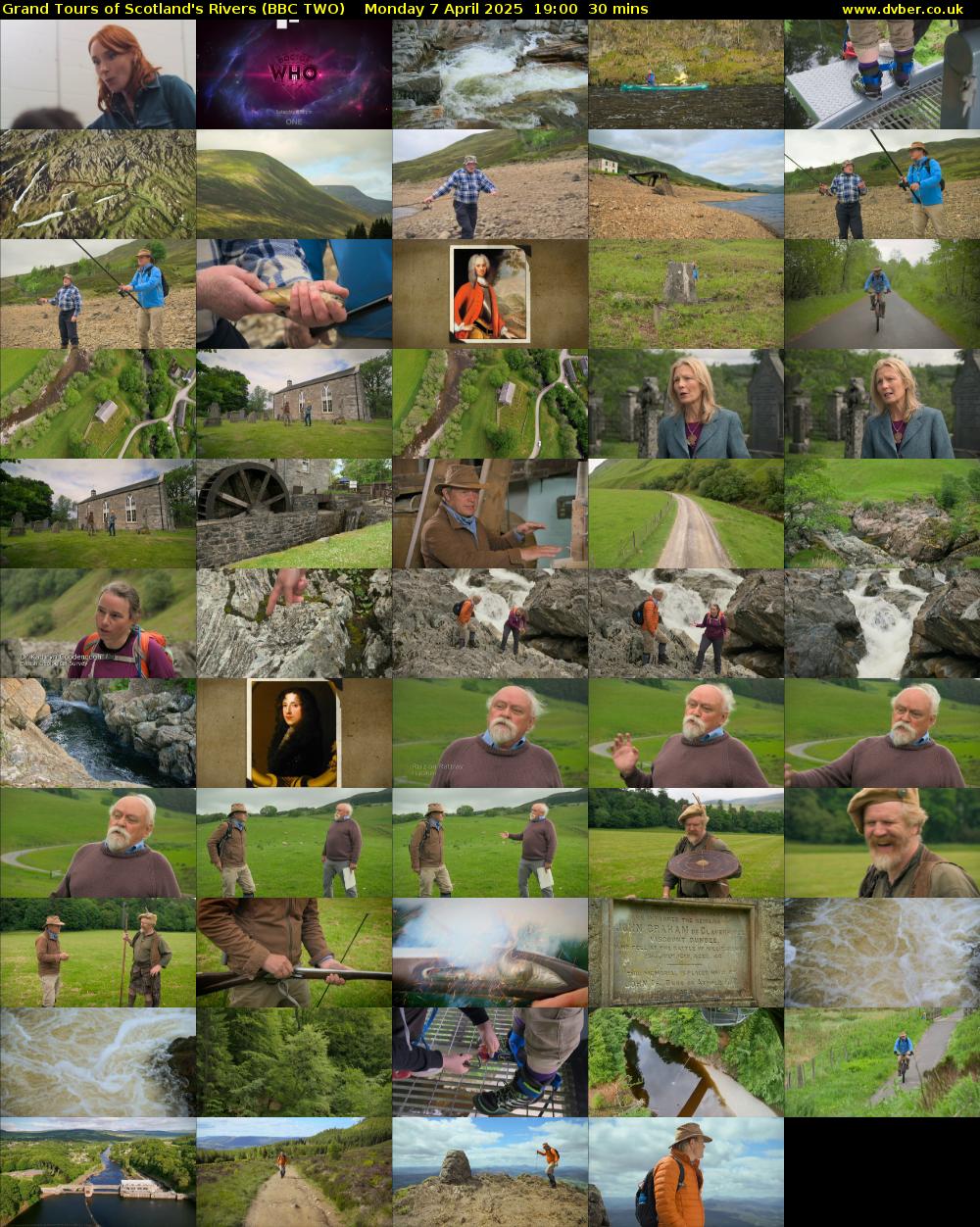Grand Tours of Scotland's Rivers (BBC TWO) Monday 7 April 2025 19:00 - 19:30
