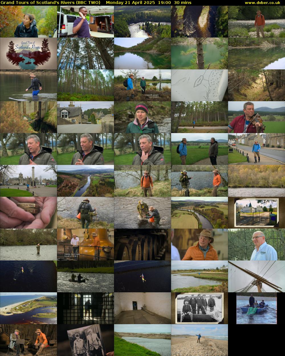 Grand Tours of Scotland's Rivers (BBC TWO) Monday 21 April 2025 19:00 - 19:30