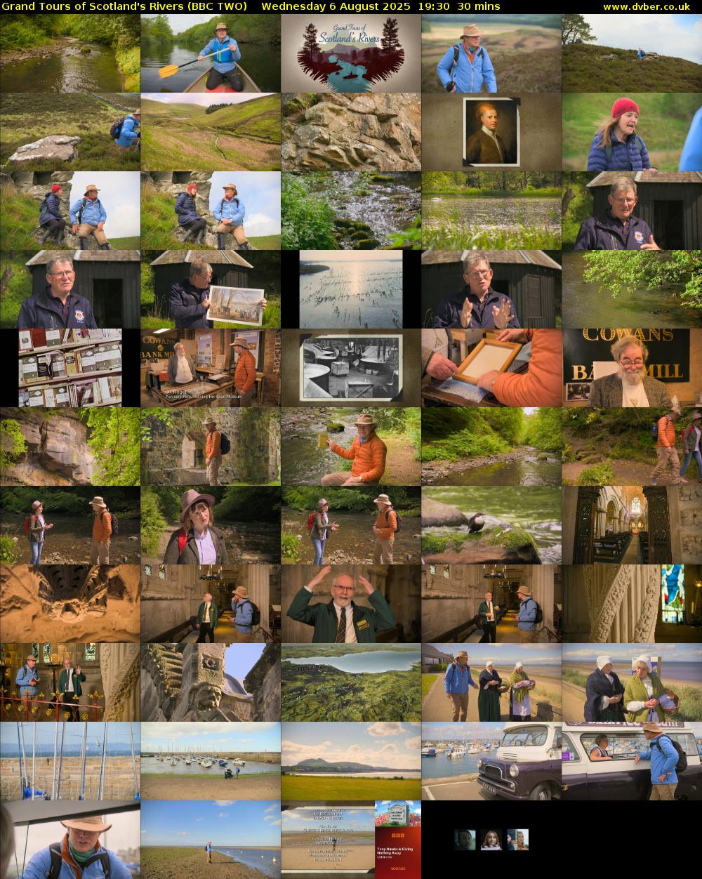 Grand Tours of Scotland's Rivers (BBC TWO) Wednesday 6 August 2025 19:30 - 20:00