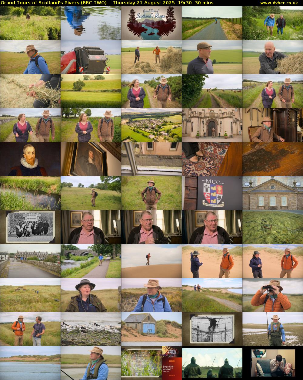 Grand Tours of Scotland's Rivers (BBC TWO) Thursday 21 August 2025 19:30 - 20:00