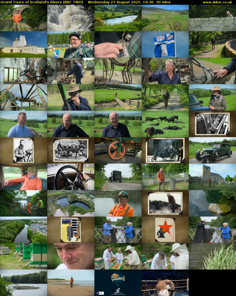 Grand Tours of Scotland's Rivers (BBC TWO) Wednesday 27 August 2025 19:30 - 20:00