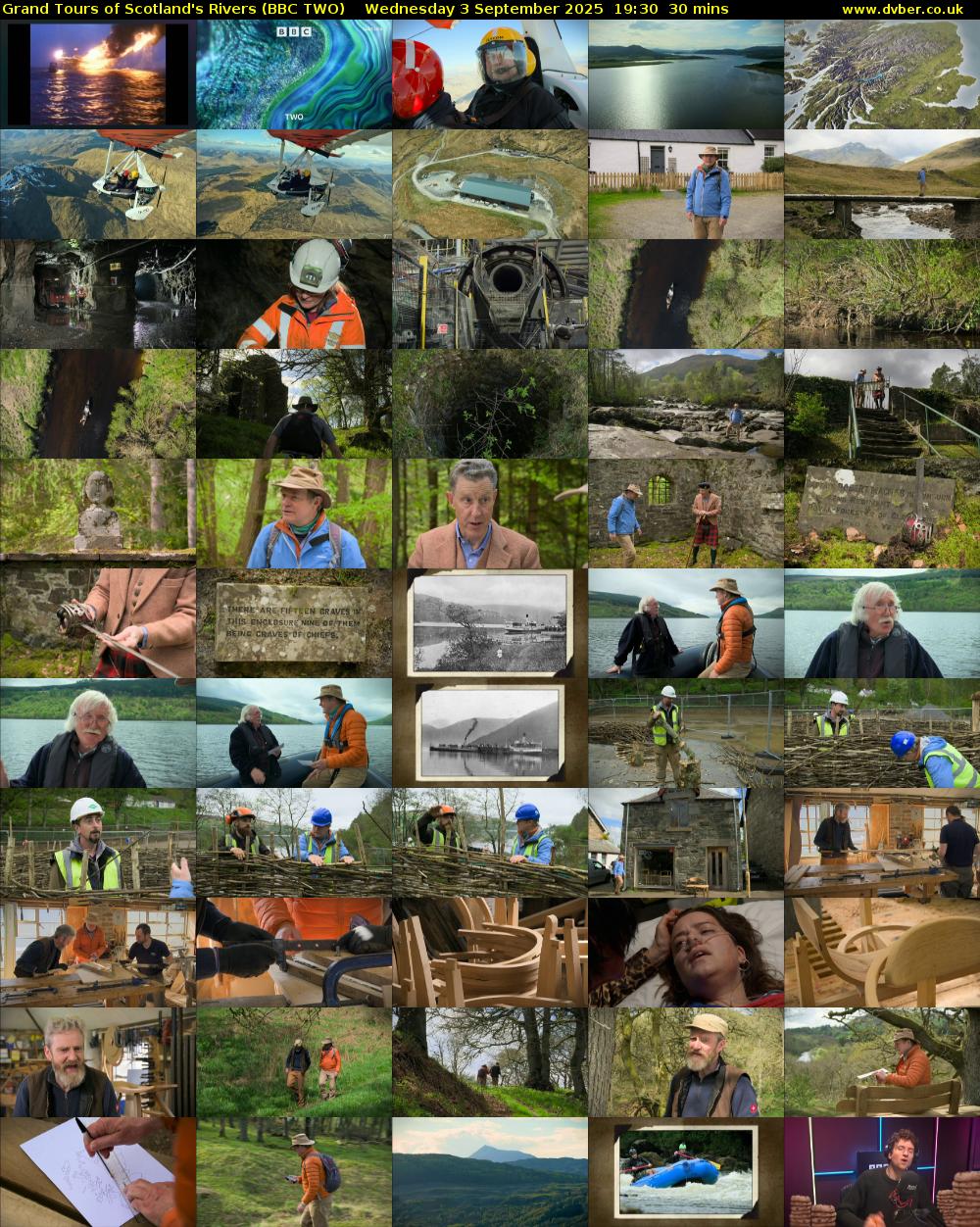 Grand Tours of Scotland's Rivers (BBC TWO) Wednesday 3 September 2025 19:30 - 20:00