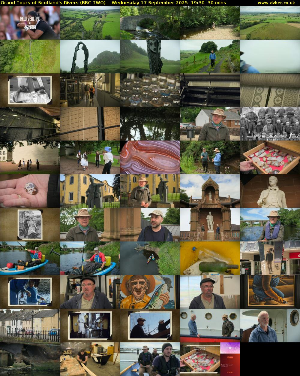 Grand Tours of Scotland's Rivers (BBC TWO) Wednesday 17 September 2025 19:30 - 20:00