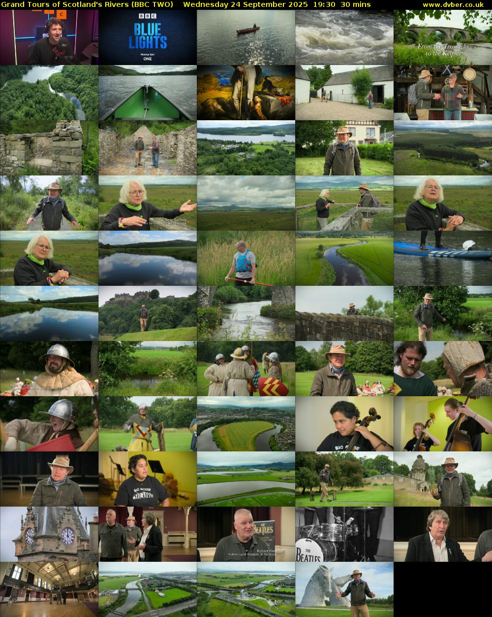 Grand Tours of Scotland's Rivers (BBC TWO) Wednesday 24 September 2025 19:30 - 20:00