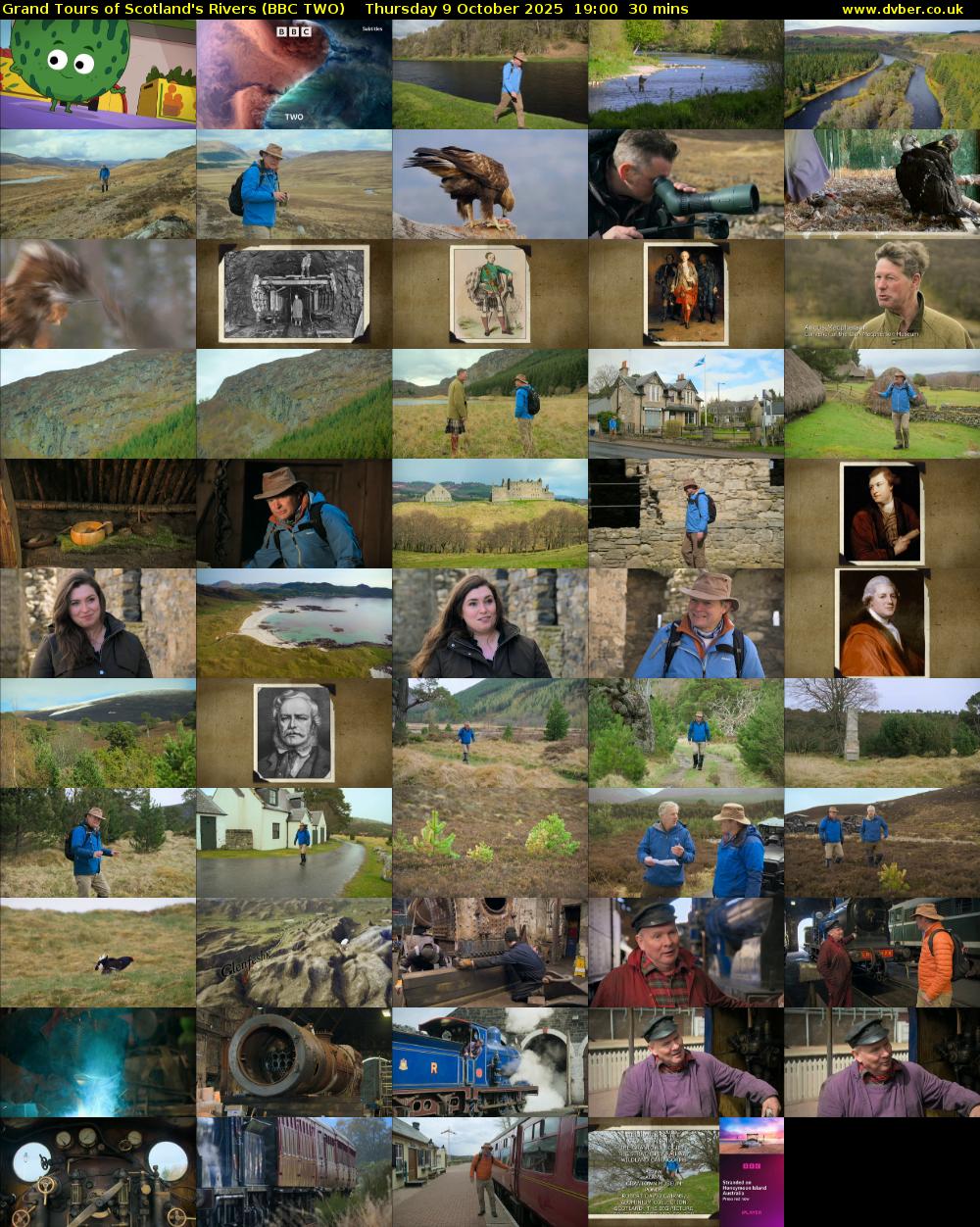 Grand Tours of Scotland's Rivers (BBC TWO) Thursday 9 October 2025 19:00 - 19:30