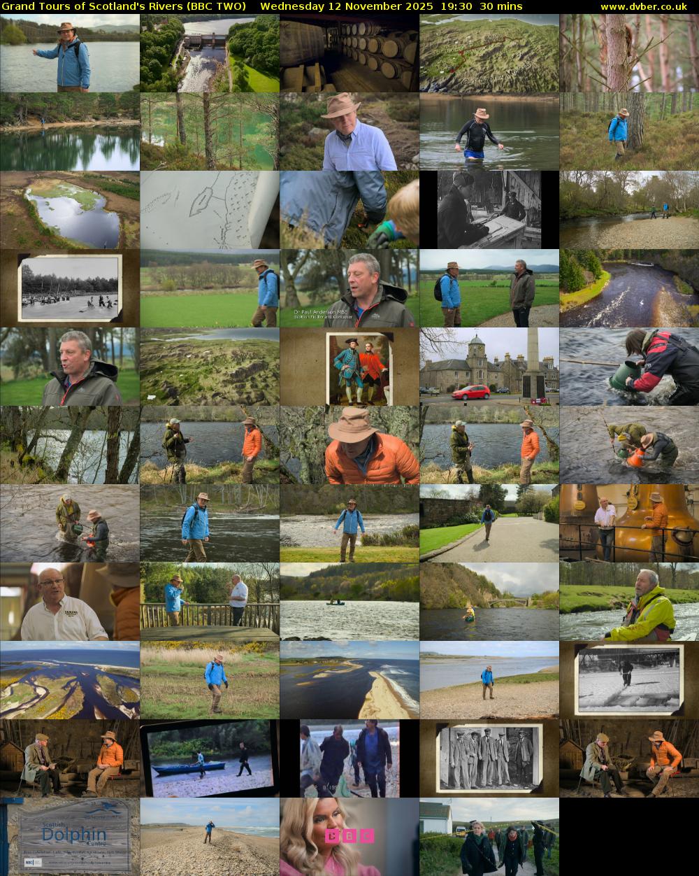 Grand Tours of Scotland's Rivers (BBC TWO) Wednesday 12 November 2025 19:30 - 20:00