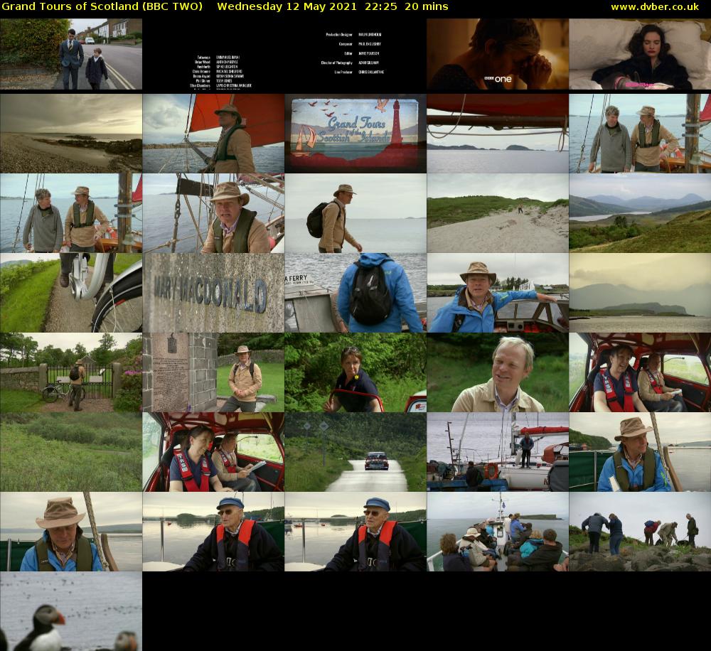 Grand Tours of Scotland (BBC TWO) Wednesday 12 May 2021 22:25 - 22:45