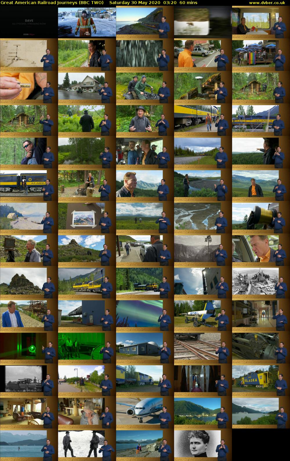 Great American Railroad Journeys (BBC TWO) Saturday 30 May 2020 03:20 - 04:20