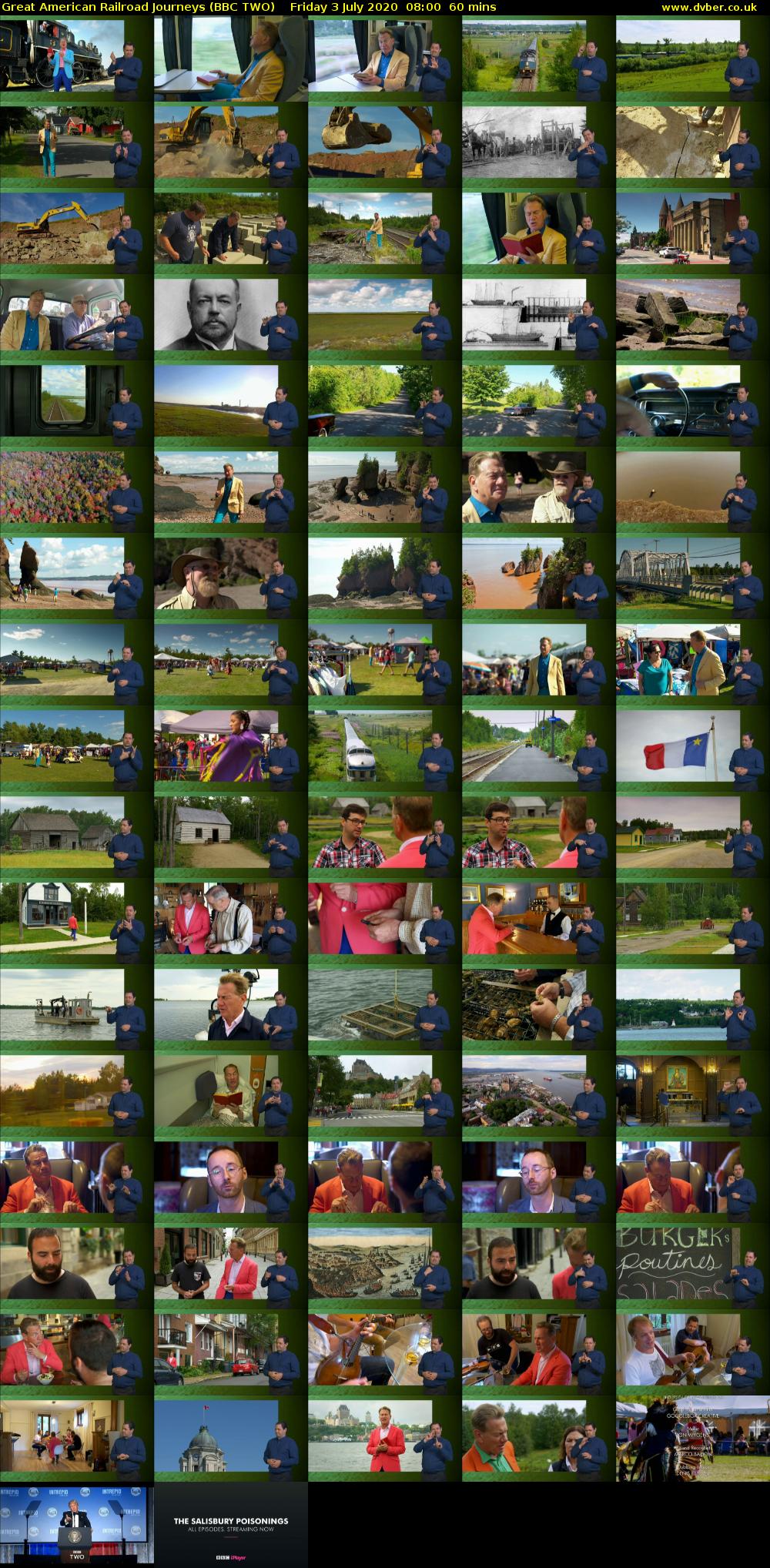 Great American Railroad Journeys (BBC TWO) Friday 3 July 2020 08:00 - 09:00