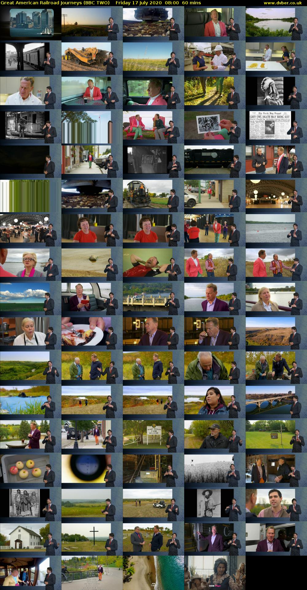 Great American Railroad Journeys (BBC TWO) Friday 17 July 2020 08:00 - 09:00