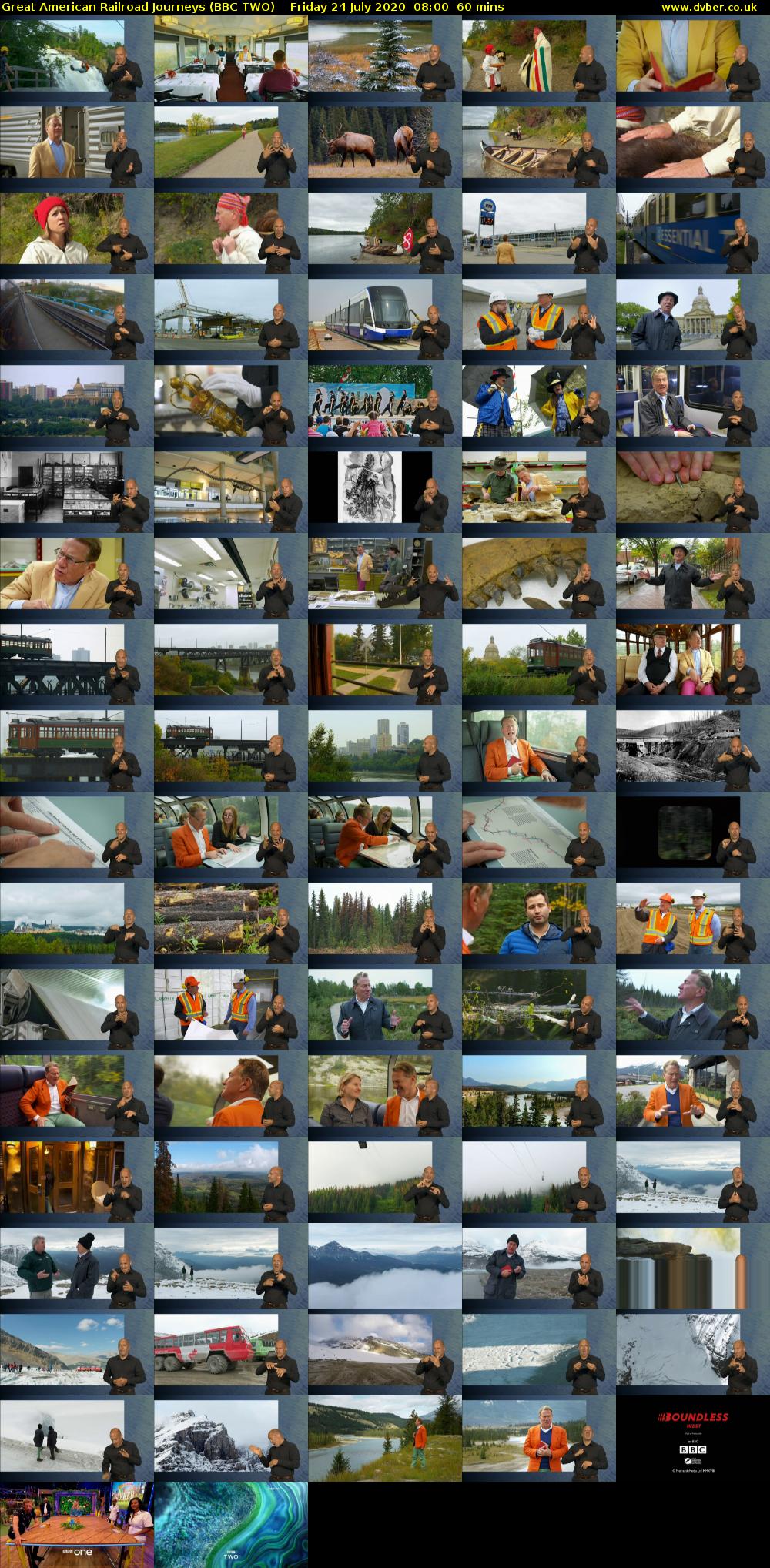 Great American Railroad Journeys (BBC TWO) Friday 24 July 2020 08:00 - 09:00