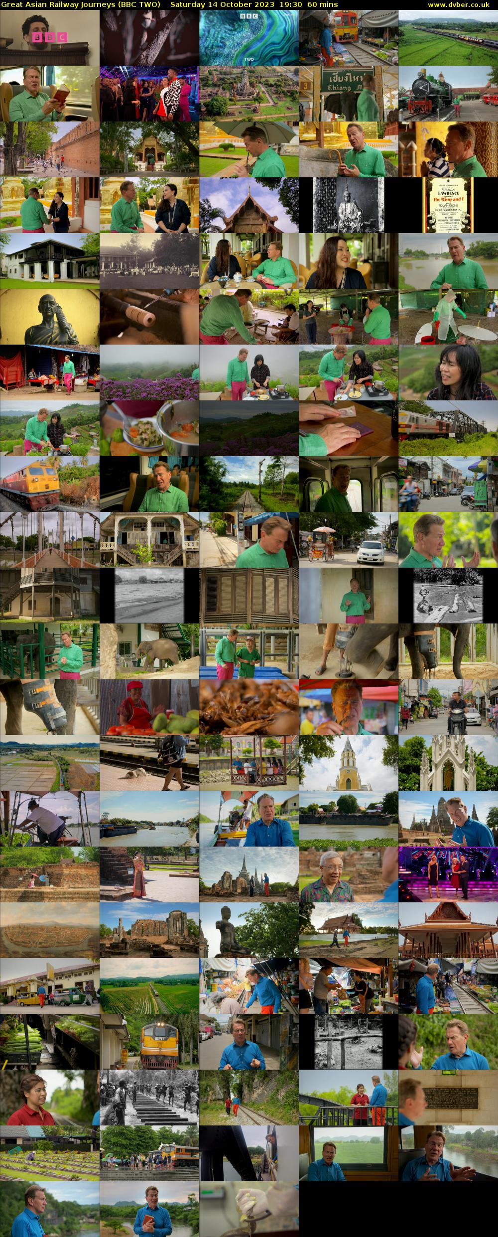Great Asian Railway Journeys (BBC TWO) Saturday 14 October 2023 19:30 - 20:30