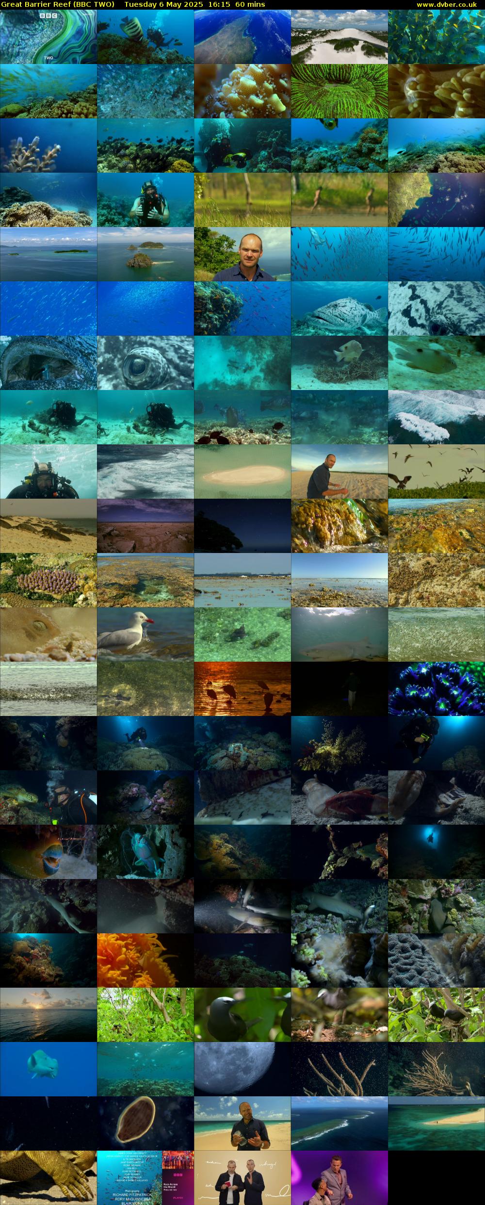 Great Barrier Reef (BBC TWO) Tuesday 6 May 2025 16:15 - 17:15