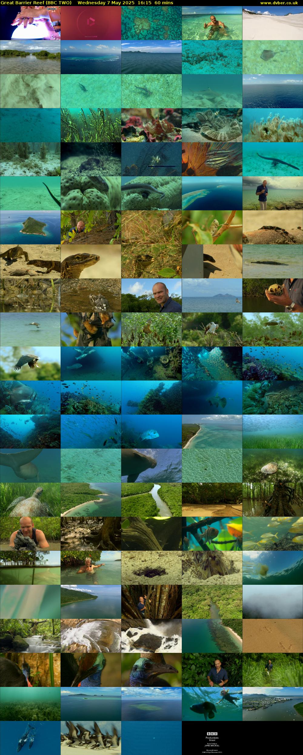 Great Barrier Reef (BBC TWO) Wednesday 7 May 2025 16:15 - 17:15