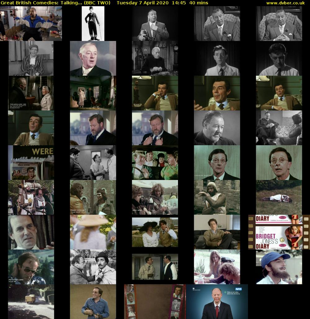Great British Comedies: Talking... (BBC TWO) Tuesday 7 April 2020 14:45 - 15:25