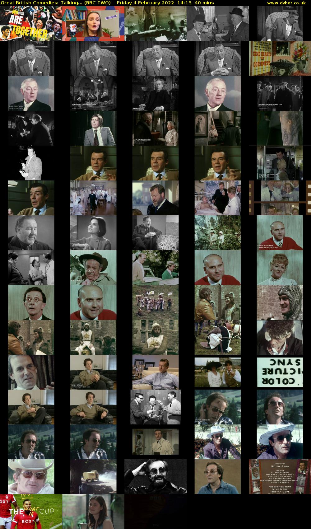 Great British Comedies: Talking... (BBC TWO) Friday 4 February 2022 14:15 - 14:55