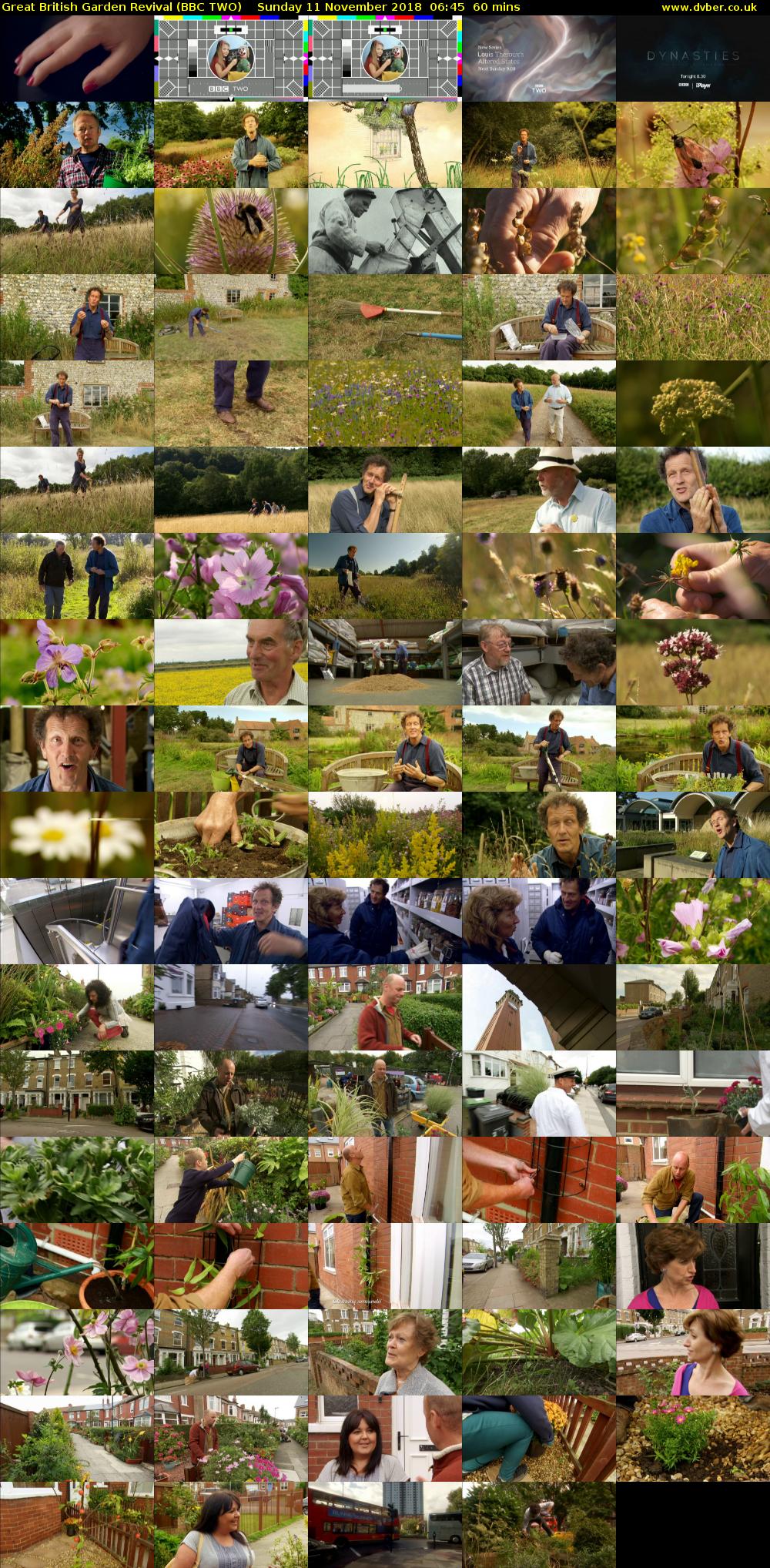 Great British Garden Revival (BBC TWO) Sunday 11 November 2018 06:45 - 07:45