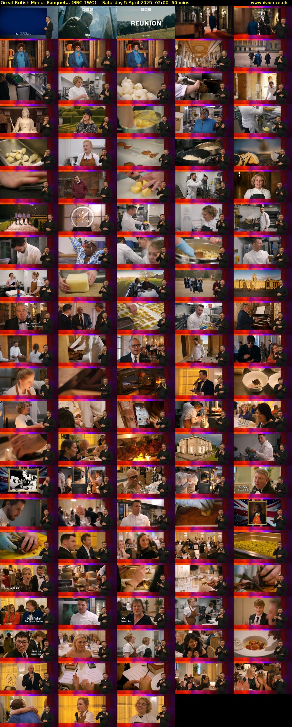 Great British Menu: Banquet... (BBC TWO) Saturday 5 April 2025 02:00 - 03:00