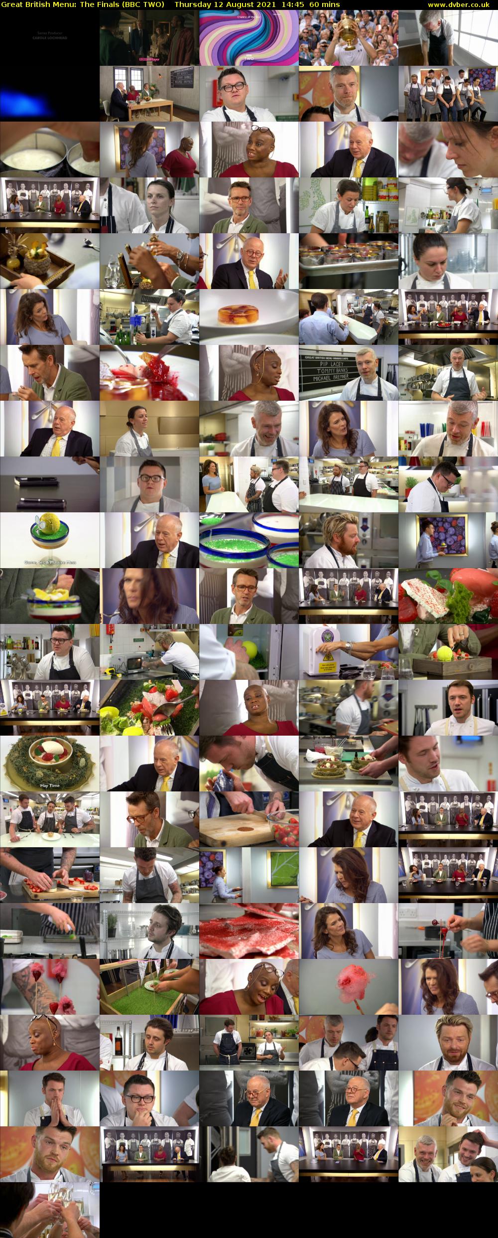 Great British Menu: The Finals (BBC TWO) Thursday 12 August 2021 14:45 - 15:45