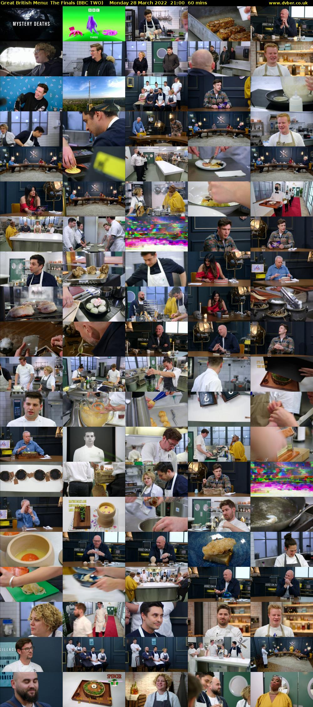 Great British Menu: The Finals (BBC TWO) Monday 28 March 2022 21:00 - 22:00