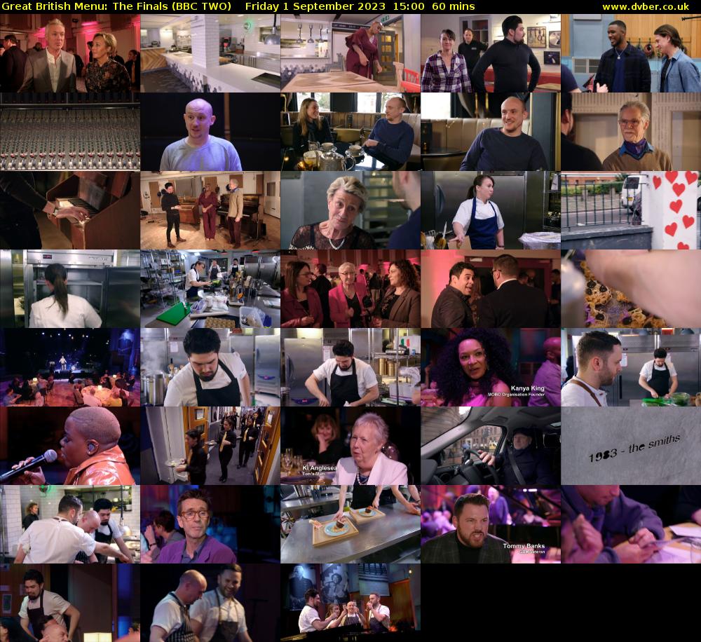 Great British Menu: The Finals (BBC TWO) Friday 1 September 2023 15:00 - 16:00