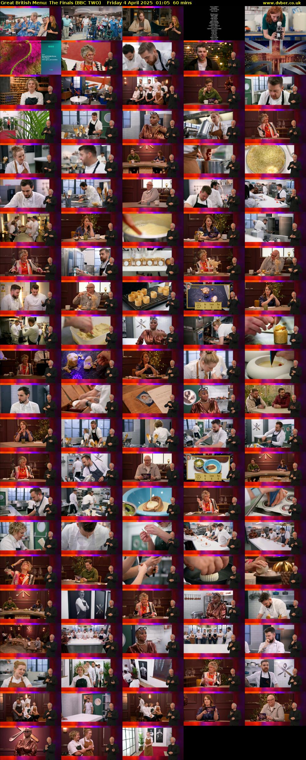 Great British Menu: The Finals (BBC TWO) Friday 4 April 2025 01:05 - 02:05