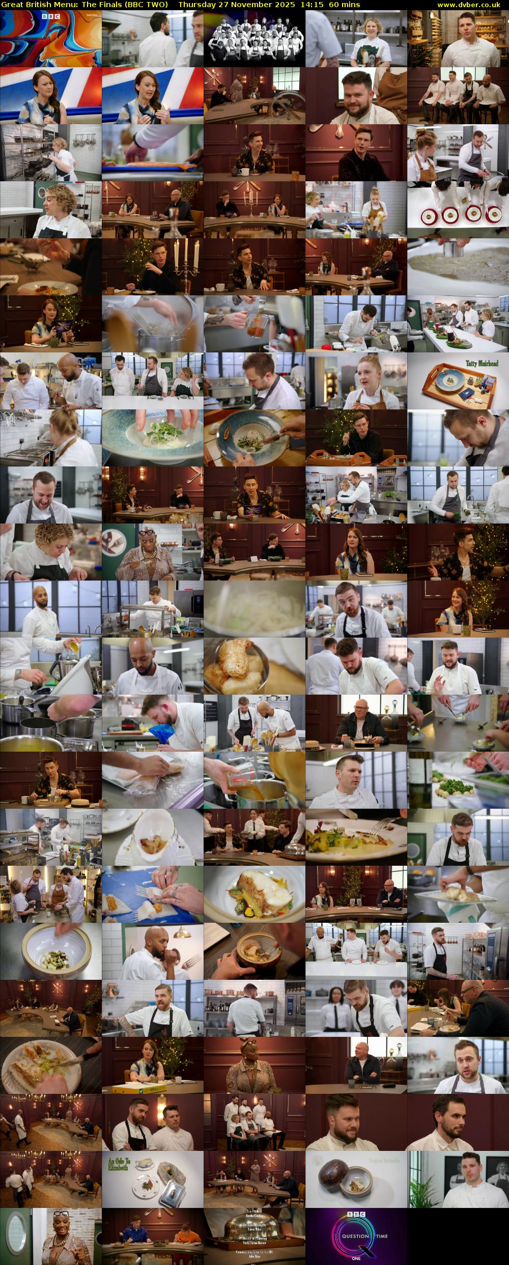 Great British Menu: The Finals (BBC TWO) Thursday 27 November 2025 14:15 - 15:15