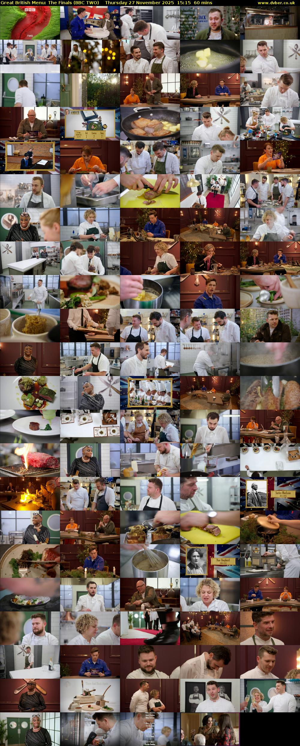 Great British Menu: The Finals (BBC TWO) Thursday 27 November 2025 15:15 - 16:15