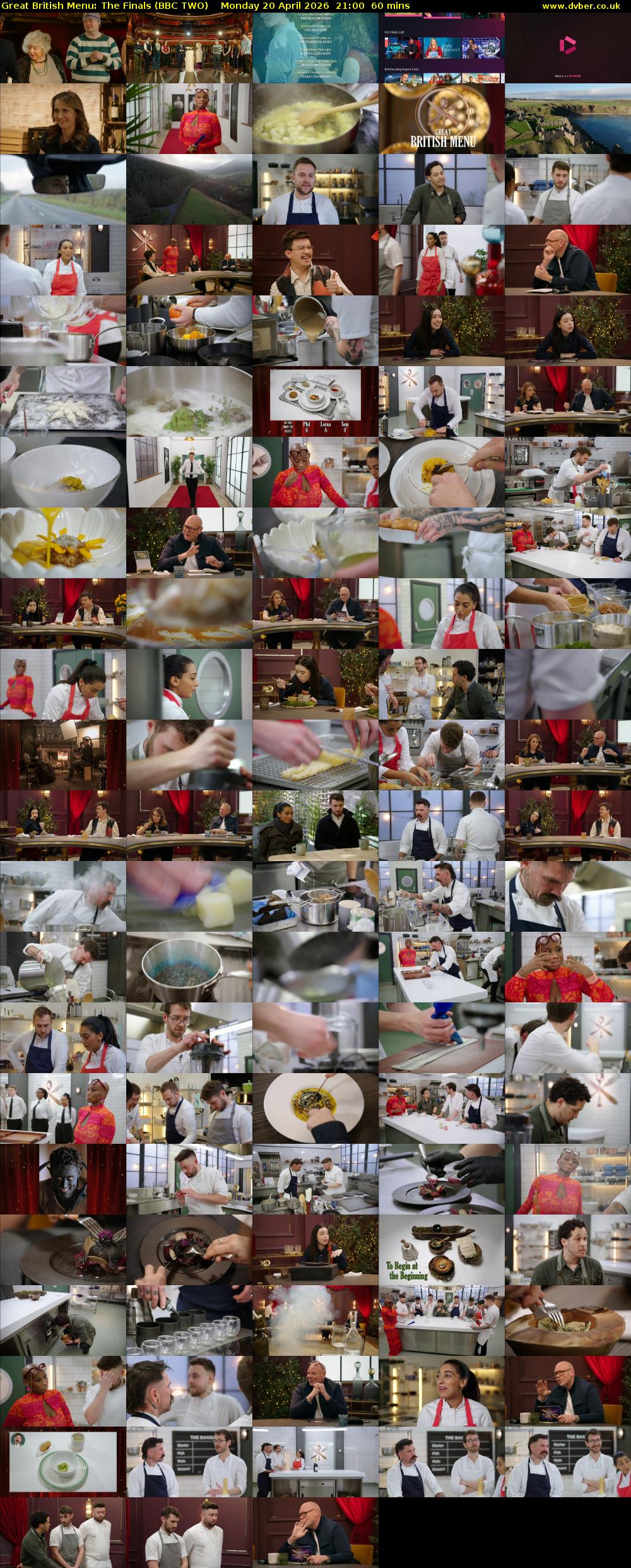 Great British Menu: The Finals (BBC TWO) Monday 20 April 2026 21:00 - 22:00