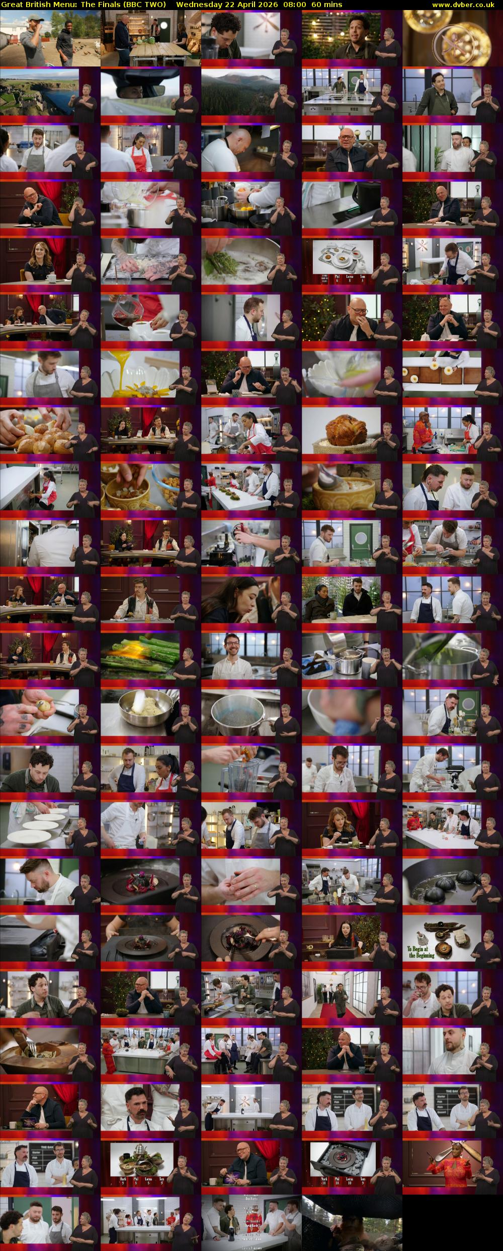 Great British Menu: The Finals (BBC TWO) Wednesday 22 April 2026 08:00 - 09:00