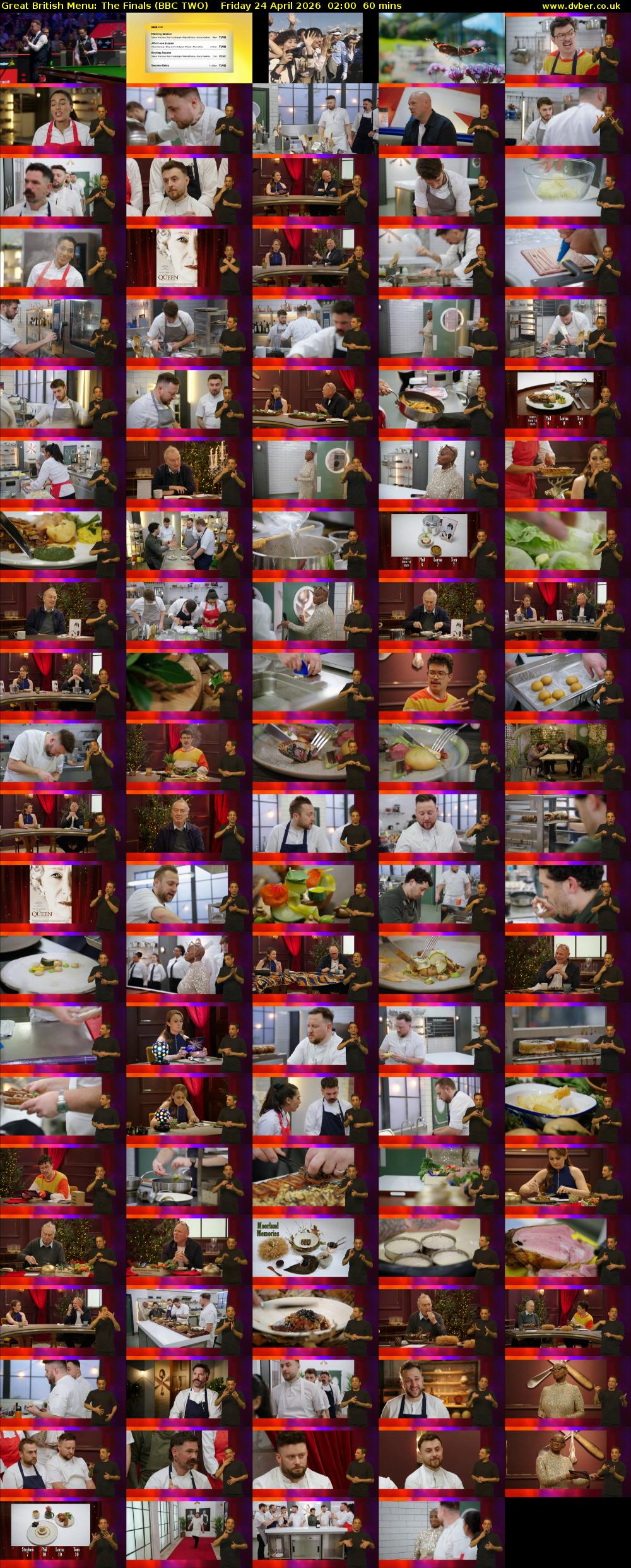 Great British Menu: The Finals (BBC TWO) Friday 24 April 2026 02:00 - 03:00