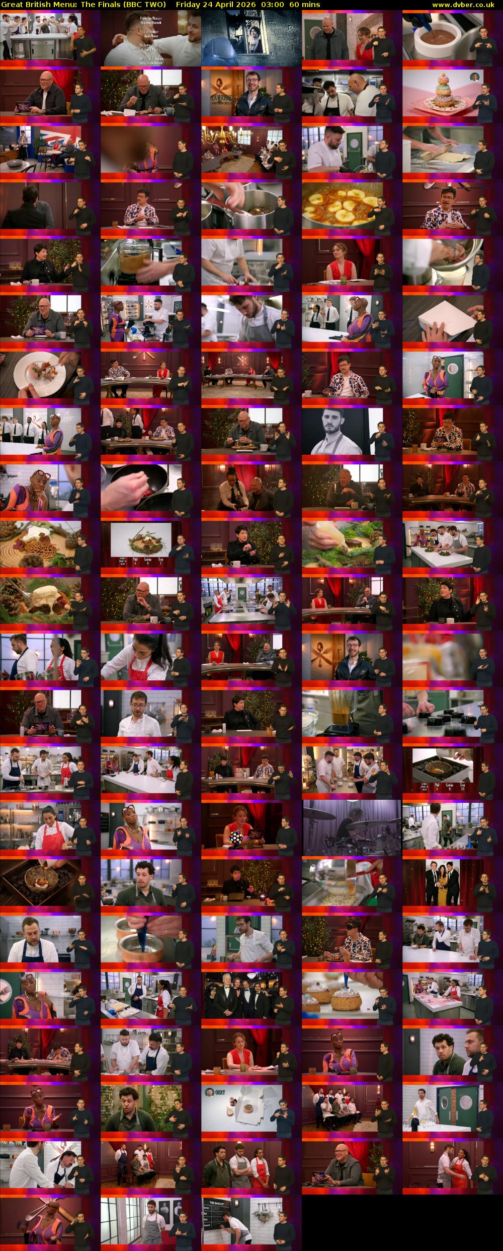Great British Menu: The Finals (BBC TWO) Friday 24 April 2026 03:00 - 04:00