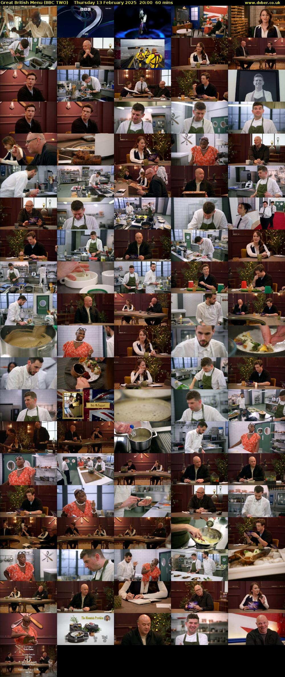 Great British Menu (BBC TWO) Thursday 13 February 2025 20:00 - 21:00