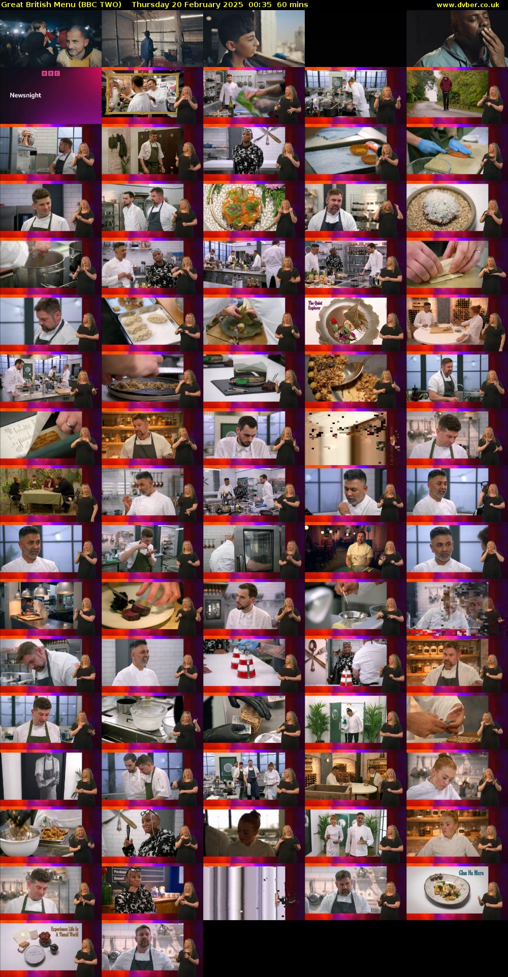 Great British Menu (BBC TWO) Thursday 20 February 2025 00:35 - 01:35