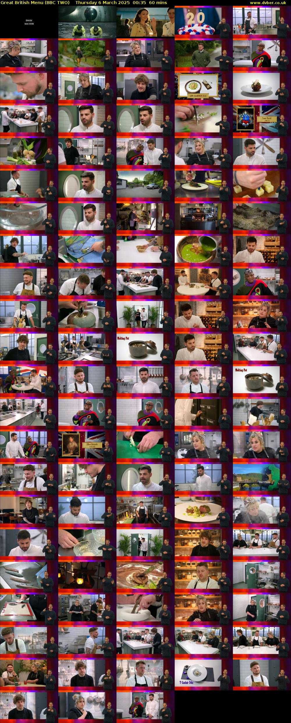 Great British Menu (BBC TWO) Thursday 6 March 2025 00:35 - 01:35