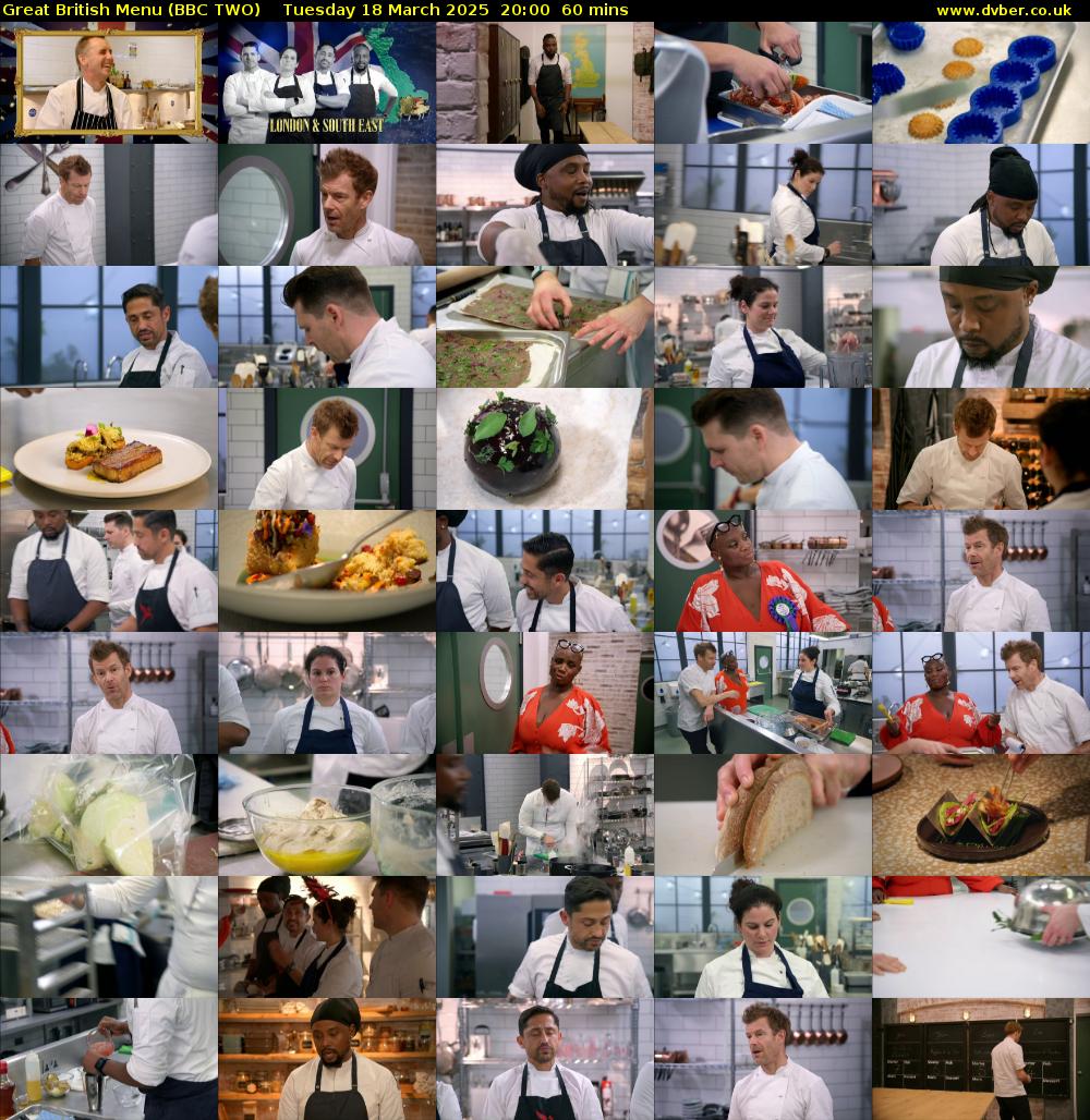 Great British Menu (BBC TWO) Tuesday 18 March 2025 20:00 - 21:00
